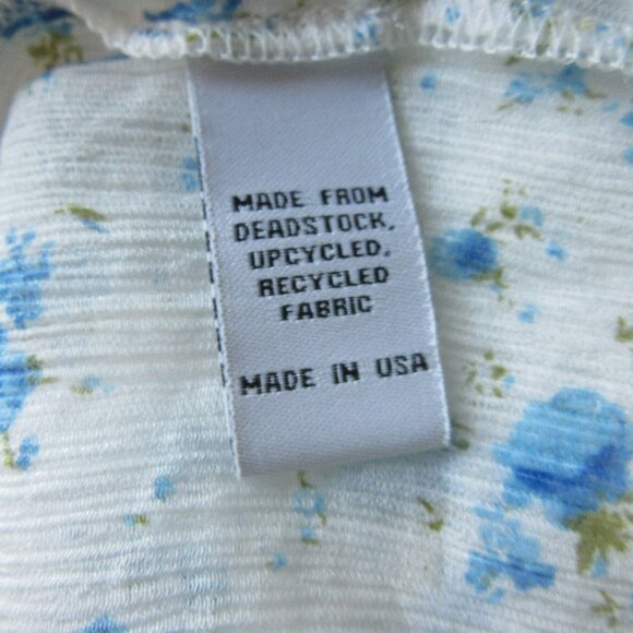 CHRISTY DAWN Blue & White Floral Midi V-Neck Drawstring Empire Waist Dress - Picture 5 of 5